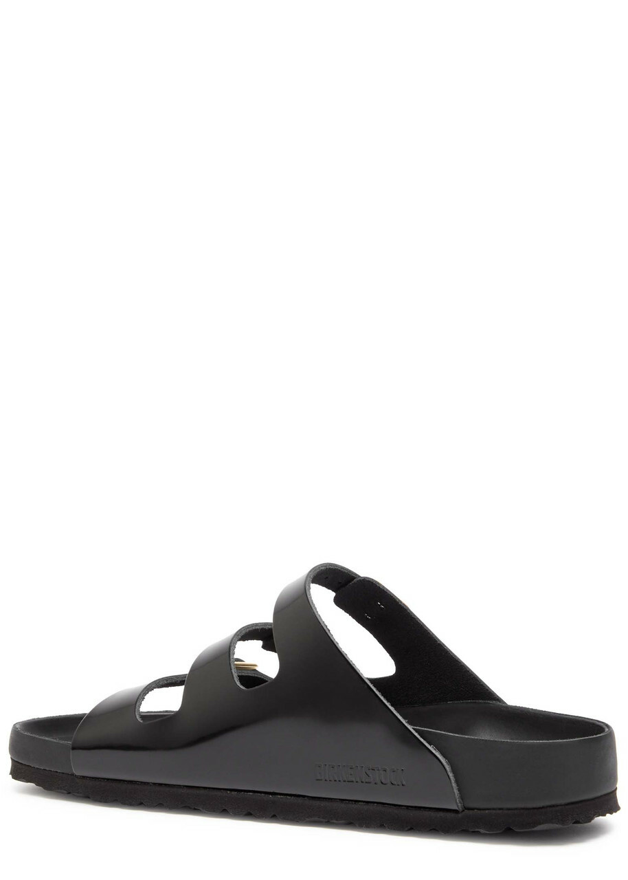 Birkenstock Florida Patent Leather Sliders Black