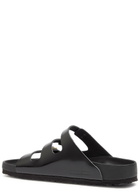 Birkenstock Florida Patent Leather Sliders Black