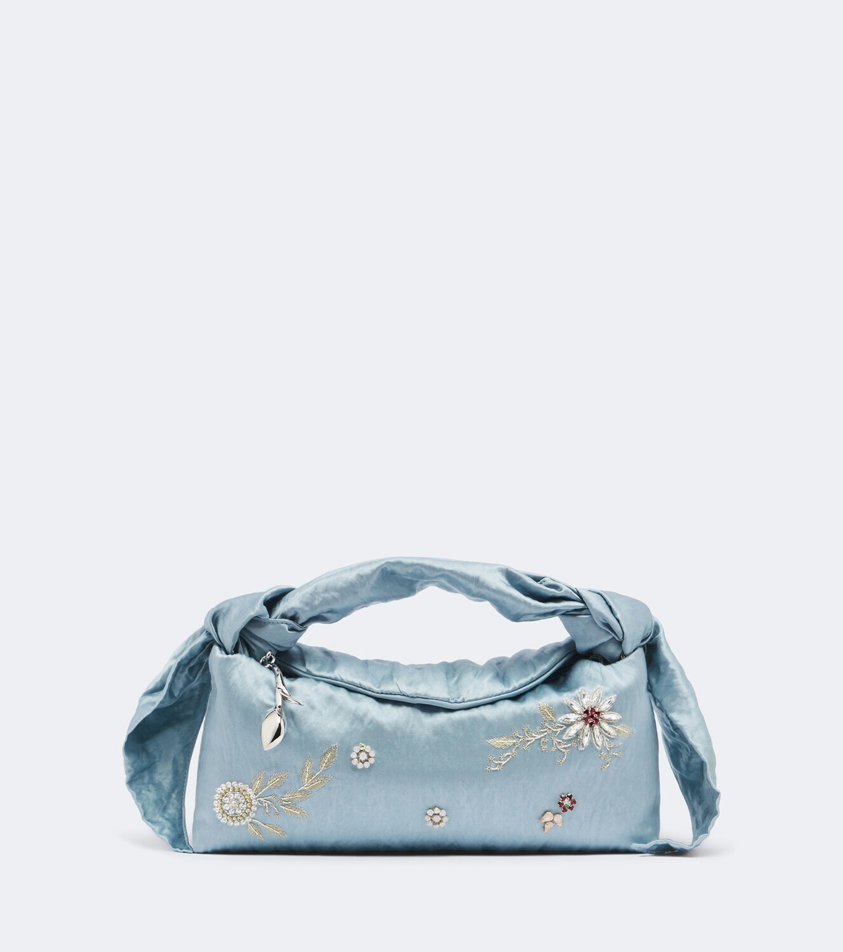 Erdem Bloom E/W satin top-handle bag