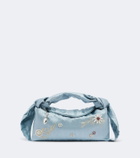 Erdem Bloom E/W satin top-handle bag