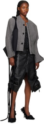 HODAKOVA Gray Raw Edge Jacket