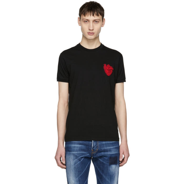 Photo: Dsquared2 Black Heart T-Shirt 