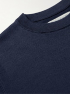 Outerknown - Nostalgic Striped Organic Cotton-Blend Sweater - Blue