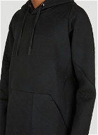 Woven Hooded Sweatshirt in Black