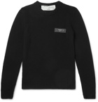 Off-White - Logo-Print Cotton Sweater - Black