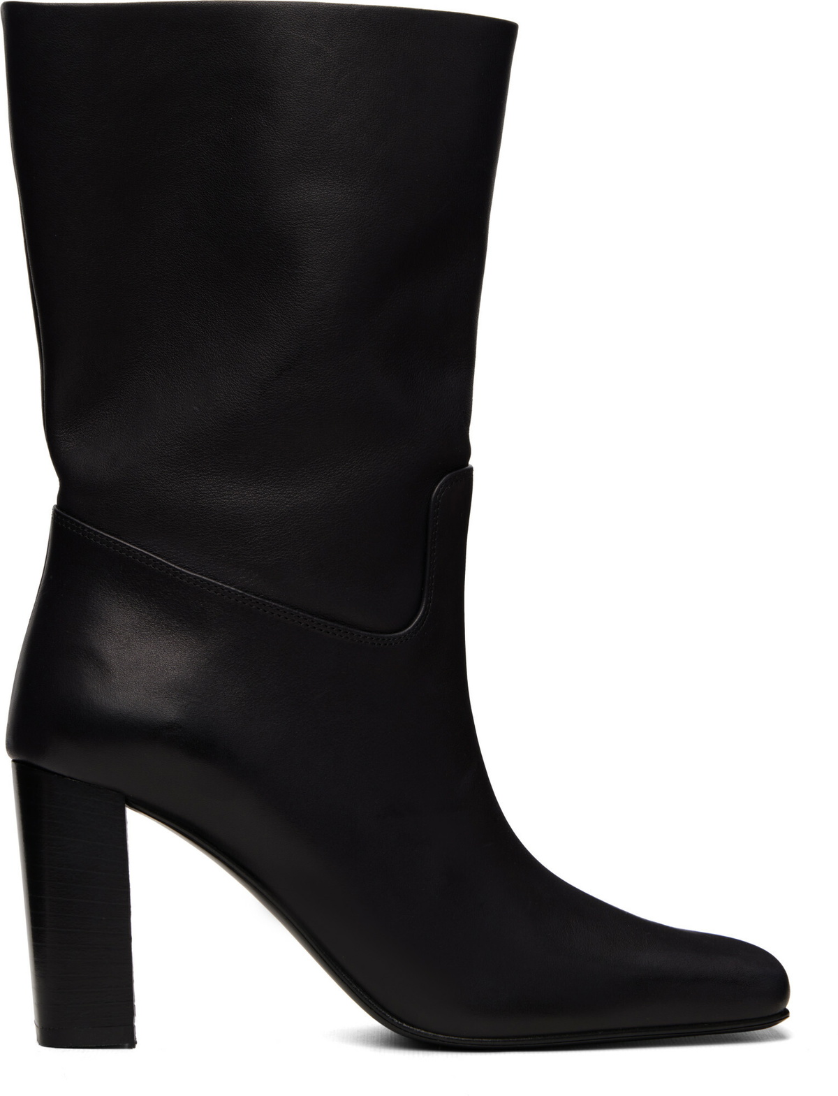 KHAITE Black Petra Ankle Boots