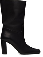 KHAITE Black Petra Ankle Boots