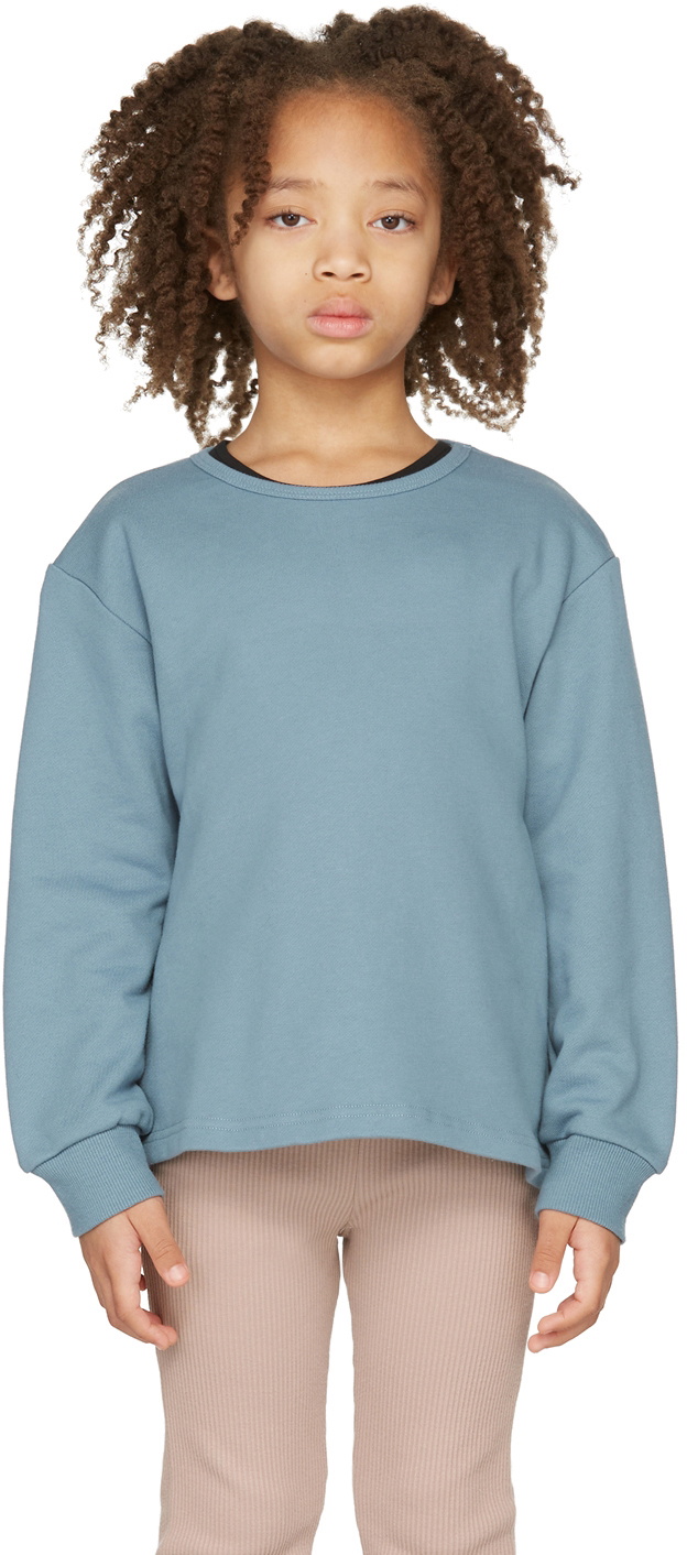 Kodomo BEAMS Kids Blue Back Slit Sweatshirt