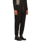 Ziggy Chen Black Vertical Stripe Lounge Pants