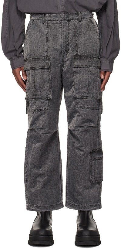 Photo: Juun.J Gray Multi-Pocket Cargo Pants