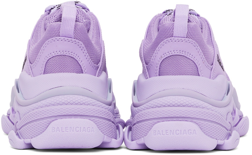 balenciaga purple triple s