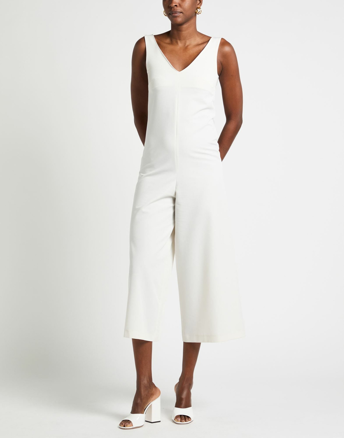 Herno Womens Jumpsuit in Off white