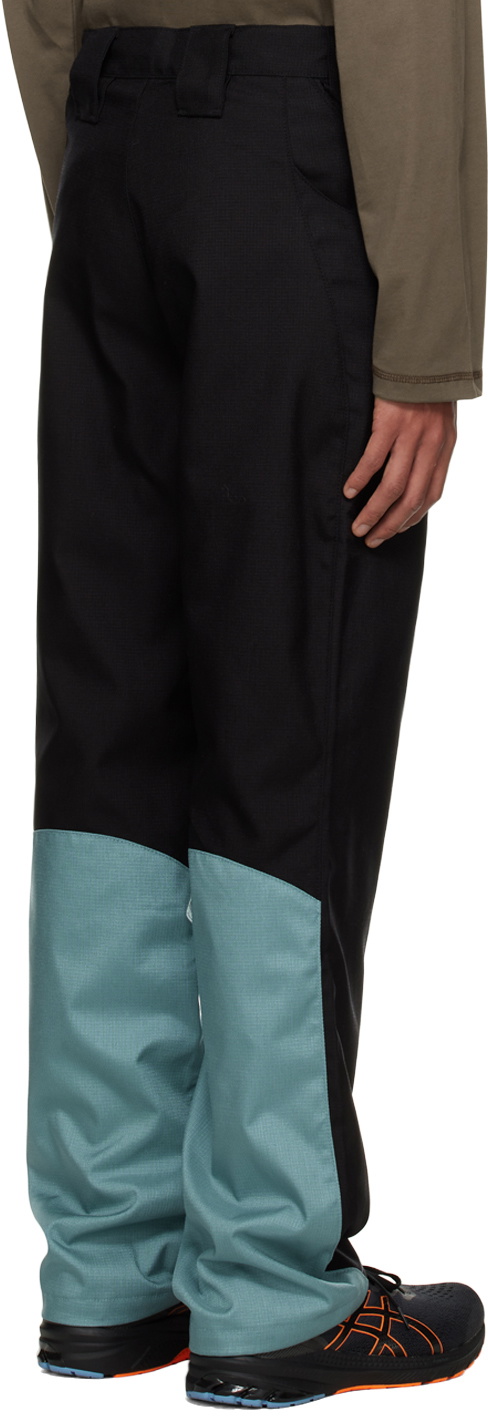 【AFFXWRKS】PANEL PANT Black/Blue AFFXWRKS Black & Blue Paneled Trousers AFFXWRKS