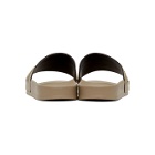 Off-White Taupe Industrial Slides