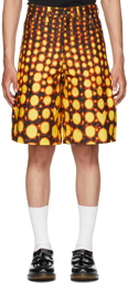 Charles Jeffrey Loverboy Yellow & Black Denim Art Shorts