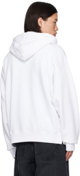 Off-White White Big Bookish Skate Hoodie