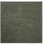 Kingsman - Drake's Wool and Silk-Blend Pocket Square - Green