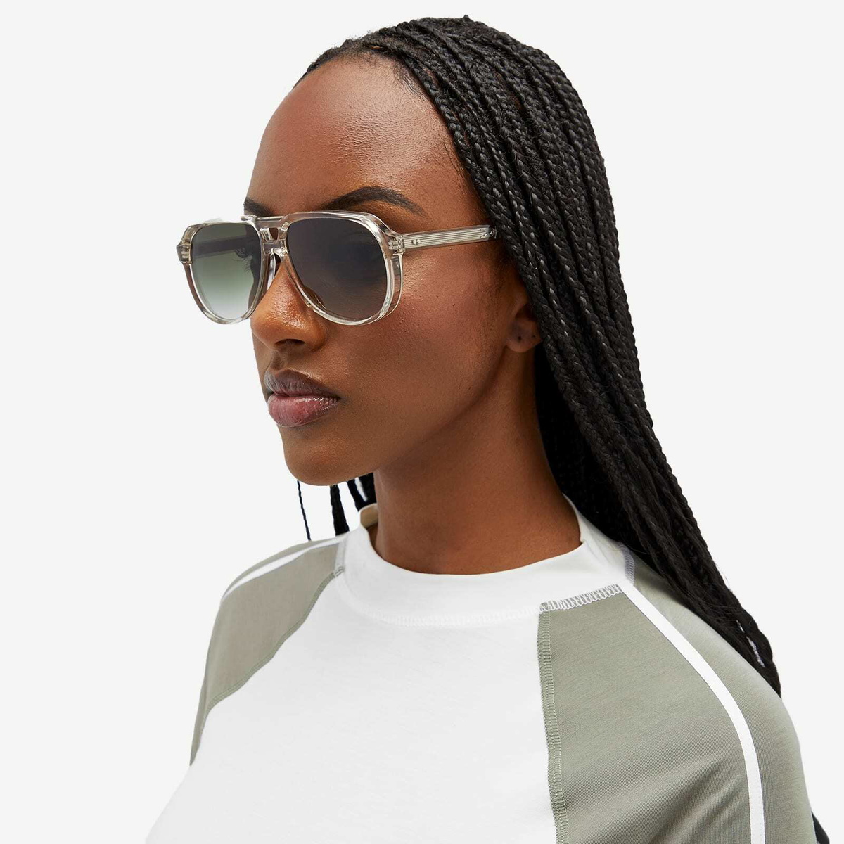 Cutler and Gross 9782 Sunglasses in Sand Crystal 