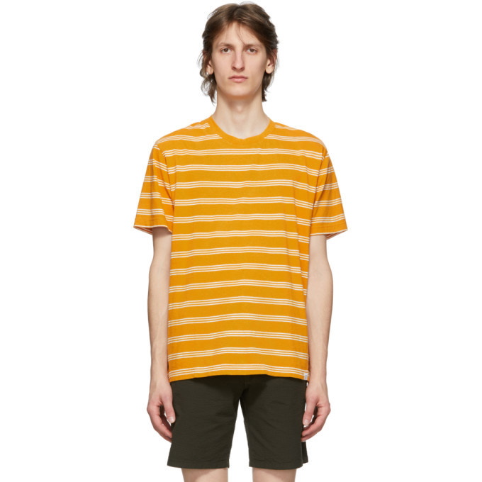 Photo: Norse Projects Orange Stripe Johannes T-Shirt