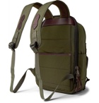 Filson - Dryden Leather-Trimmed Camouflage-Print CORDURA Backpack - Green