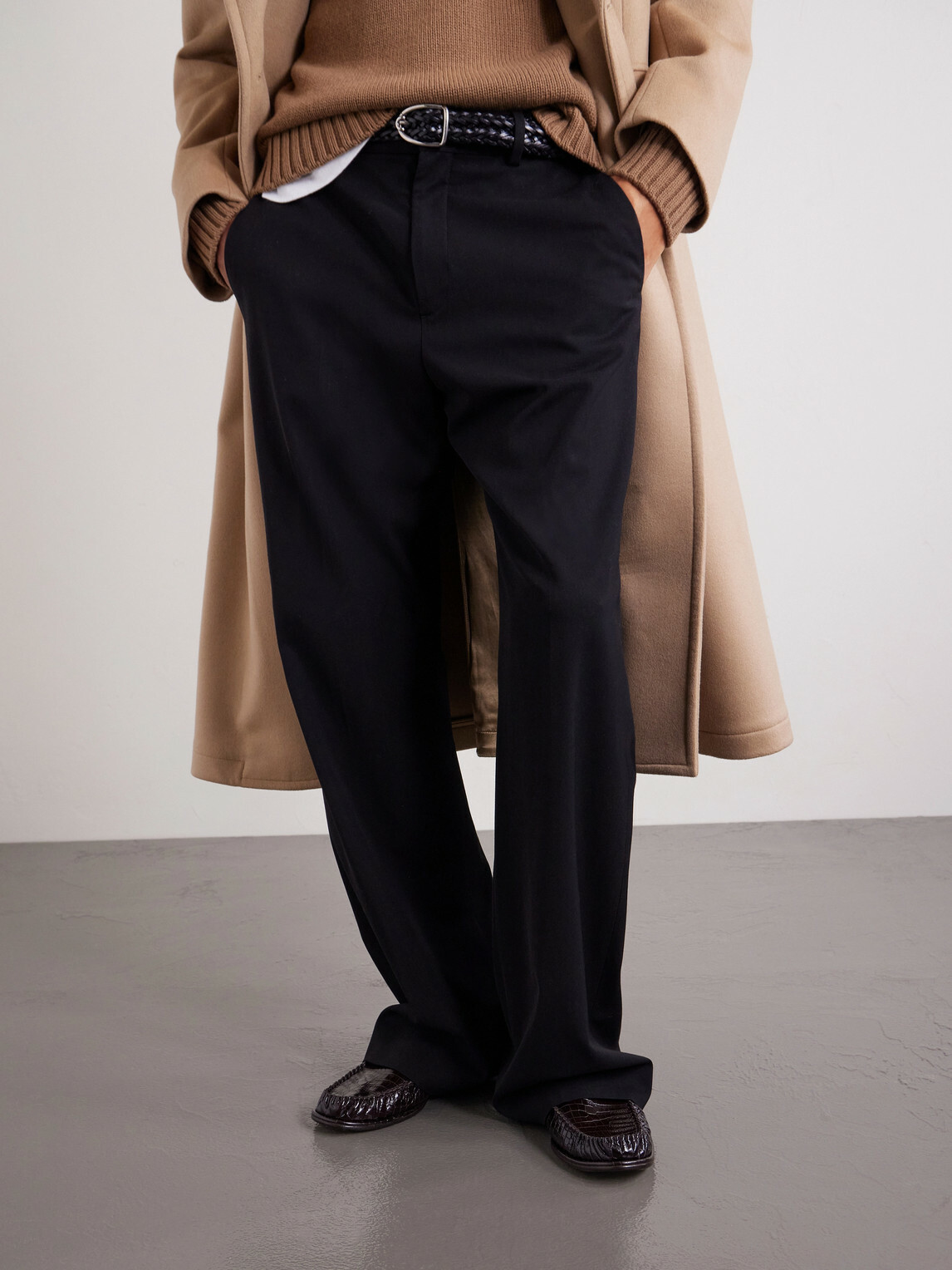 TOM FORD - Sebastian Croc-Effect Leather Loafers - Brown