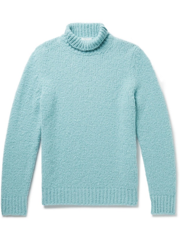Photo: Brioni - Cashmere and Silk-Blend Rollneck Sweater - Blue