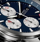 Bremont - ALT1-ZT Automatic Chronograph 43mm Stainless Steel and Leather Watch - Blue