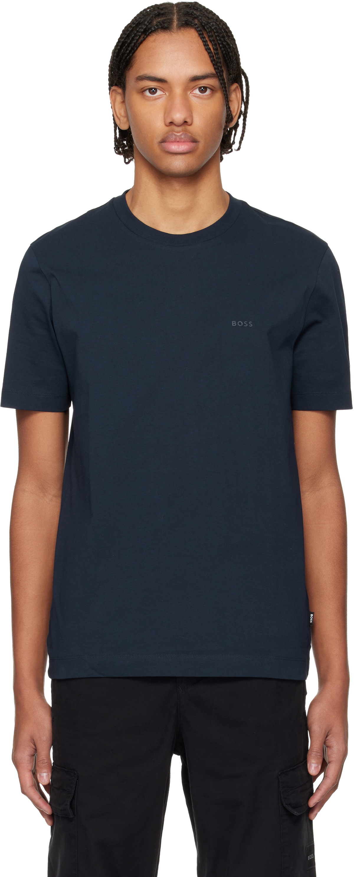 Lad Musician Black Big Flower T-Shirt Lad Musician