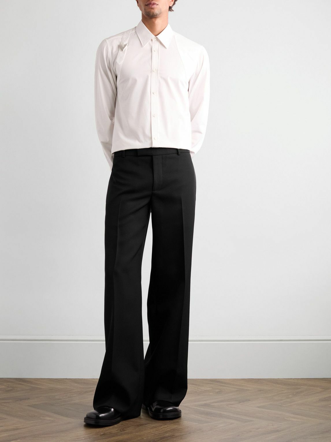 Alexander McQueen - Straight-Leg Wool Trousers - Black