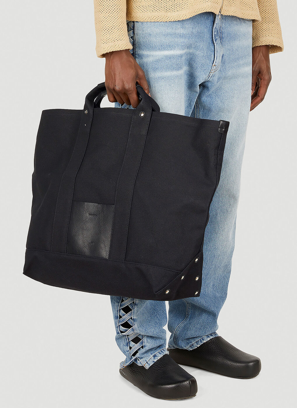 Campus Small Tote Bag in Black