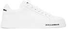Dolce & Gabbana White Leather Sneakers