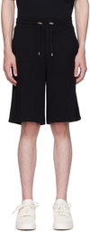 Balmain Black Embroidered Shorts