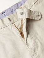 Sid Mashburn - Slim-Fit Garment-Dyed Cotton-Twill Trousers - Gray