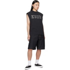 Ksubi Black Touchdown Ekcess Cut Off Tank Top