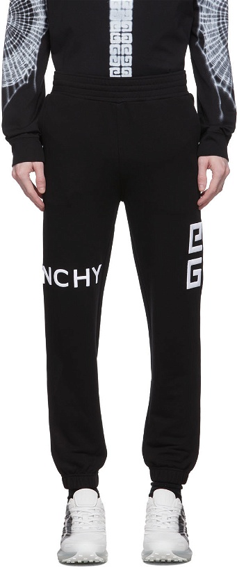 Photo: Givenchy Black 4G Embroidered Lounge Pants