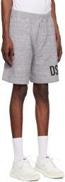 Dsquared2 Gray Cotton Shorts