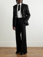 Balmain - Double-Breasted Wool and Cashmere-Blend Blazer - Black