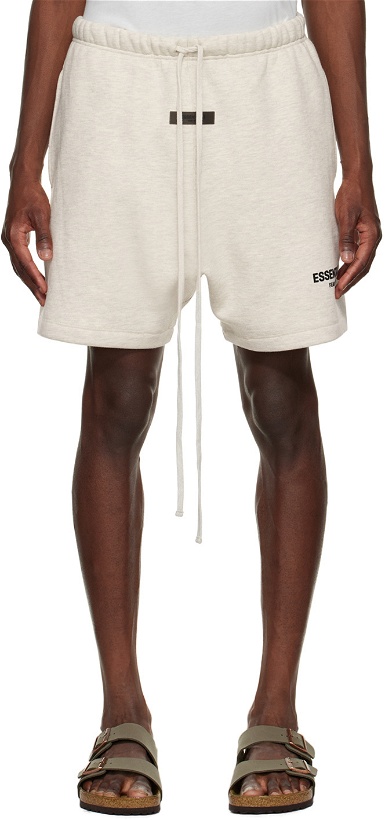 Photo: Fear of God ESSENTIALS Off-White Cotton Shorts