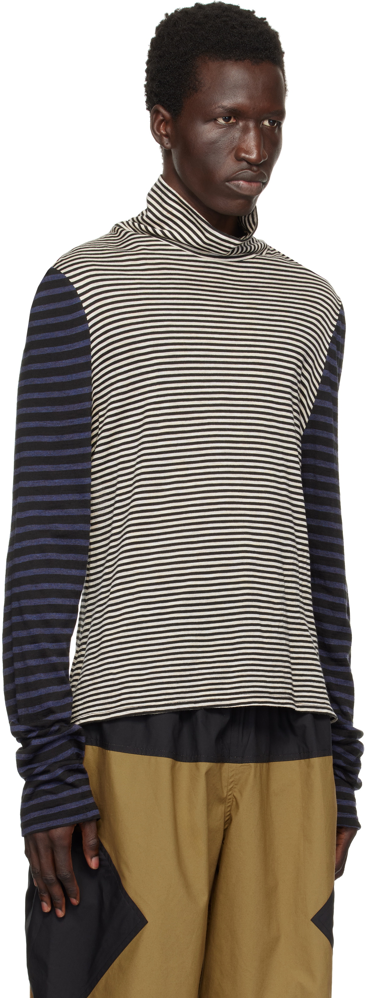 SC103 SSENSE Exclusive Black & White Genre Turtleneck SC103