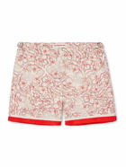 Orlebar Brown - Bulldog Slim-Fit Mid-Length Floral-Print Recycled Swim Shorts - Red