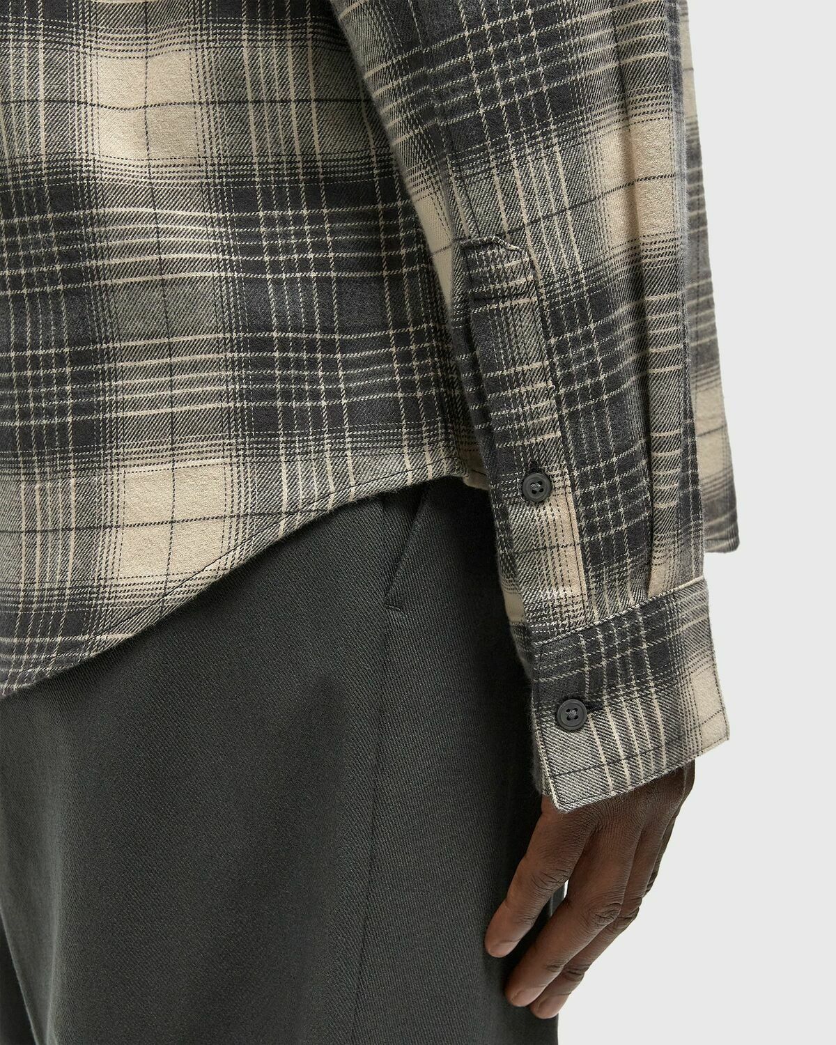 Calvin Klein Jeans LS BRUSHED PLAID EASY SHIRT Green Mens Longsleefe