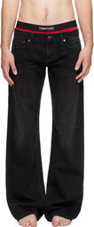 Raimundo Langlois Black Bootcut Jeans