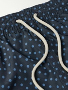 Massimo Alba - Kite Straight-Leg Mid-Length Polka-Dot Swim Shorts - Blue