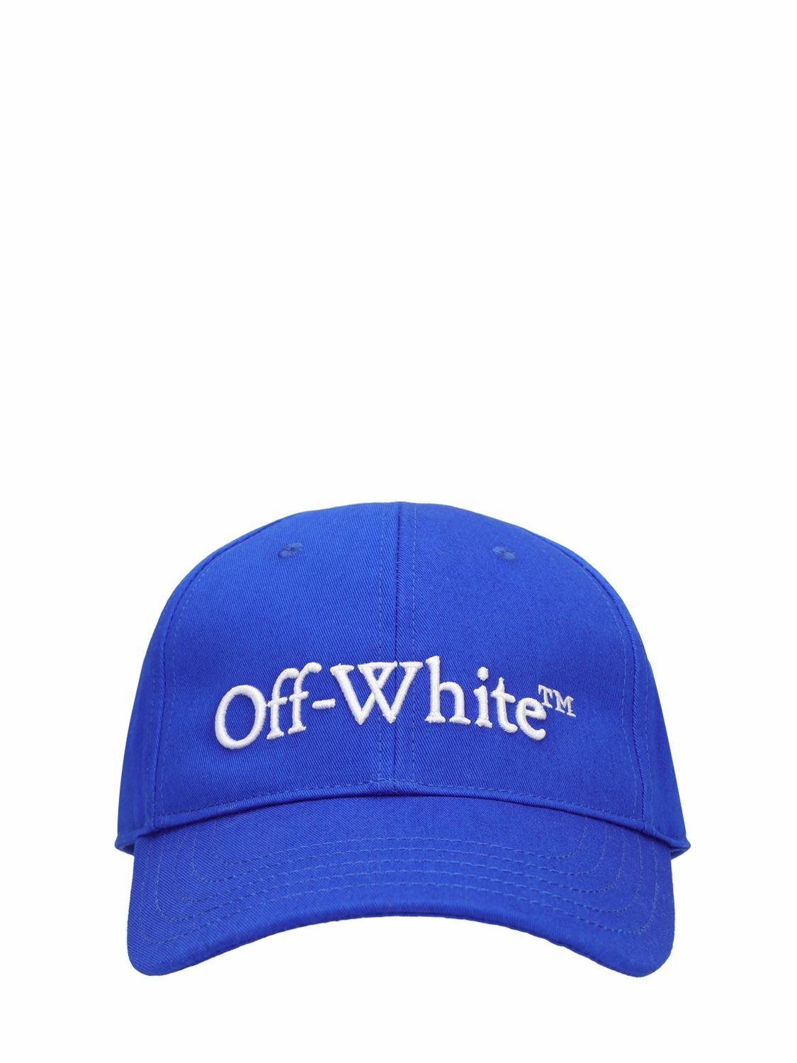 Photo: OFF-WHITE Bookish Logo Cotton Baseball Cap