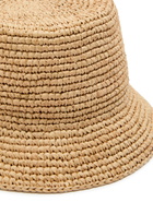 Vivienne Westwood Orb Raffia Bucket hat Beige