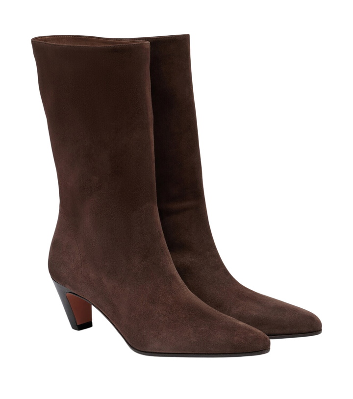 Photo: Aquazzura Slouchy 50 suede ankle boots