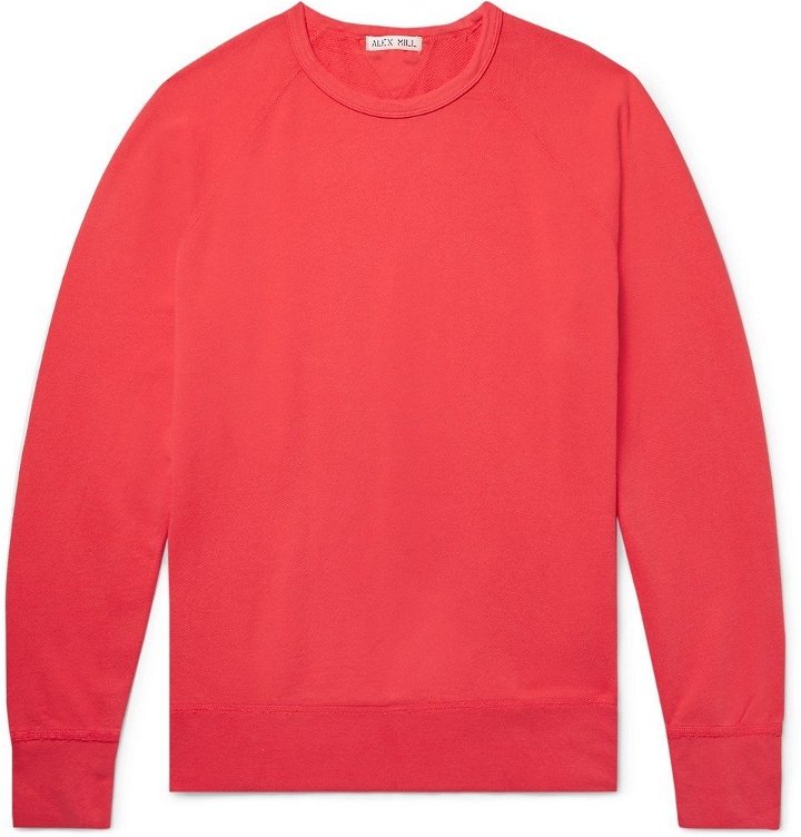 Photo: Alex Mill - Loopback Cotton-Jersey Sweatshirt - Red