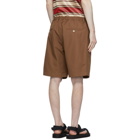 Marni Brown Darted Bermuda Shorts