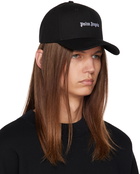 Palm Angels Black Embroidered Cap