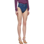 Y/Project Blue Denim Janties Shorts
